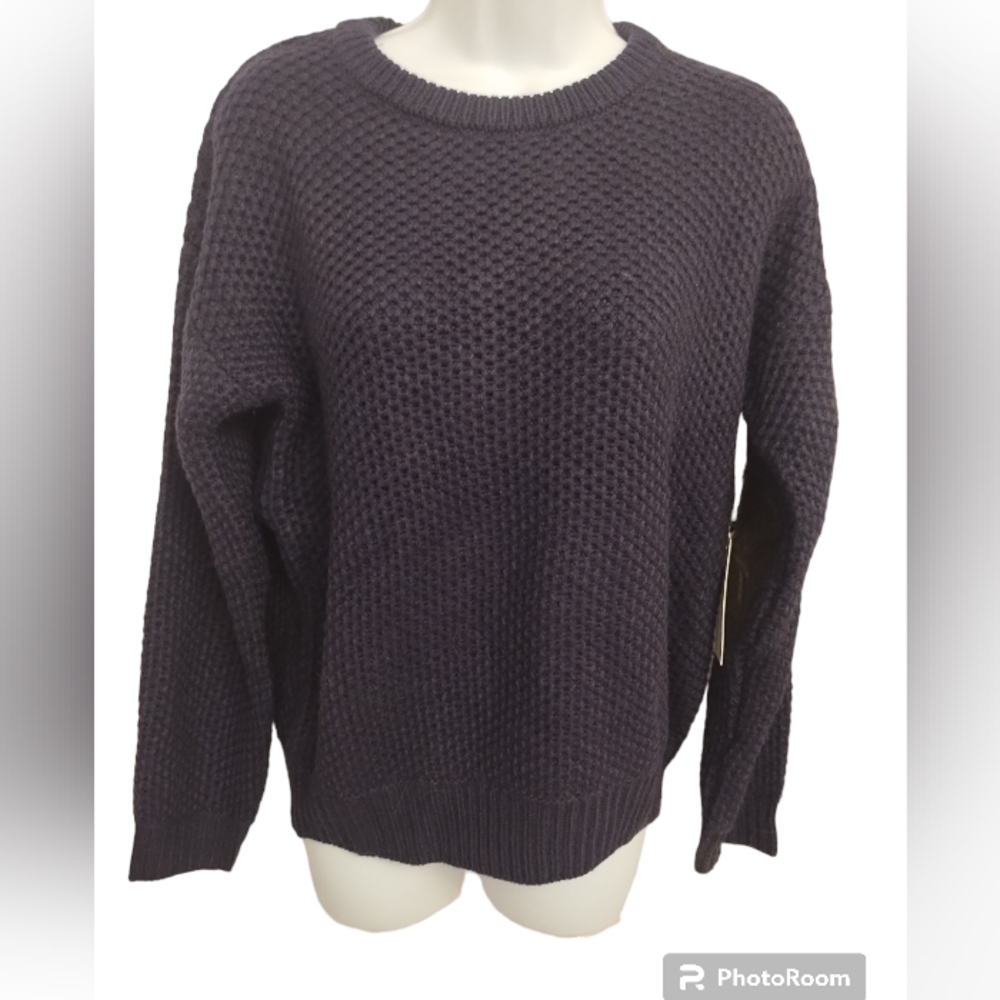 Mak Navy blue sweater with elbow pads